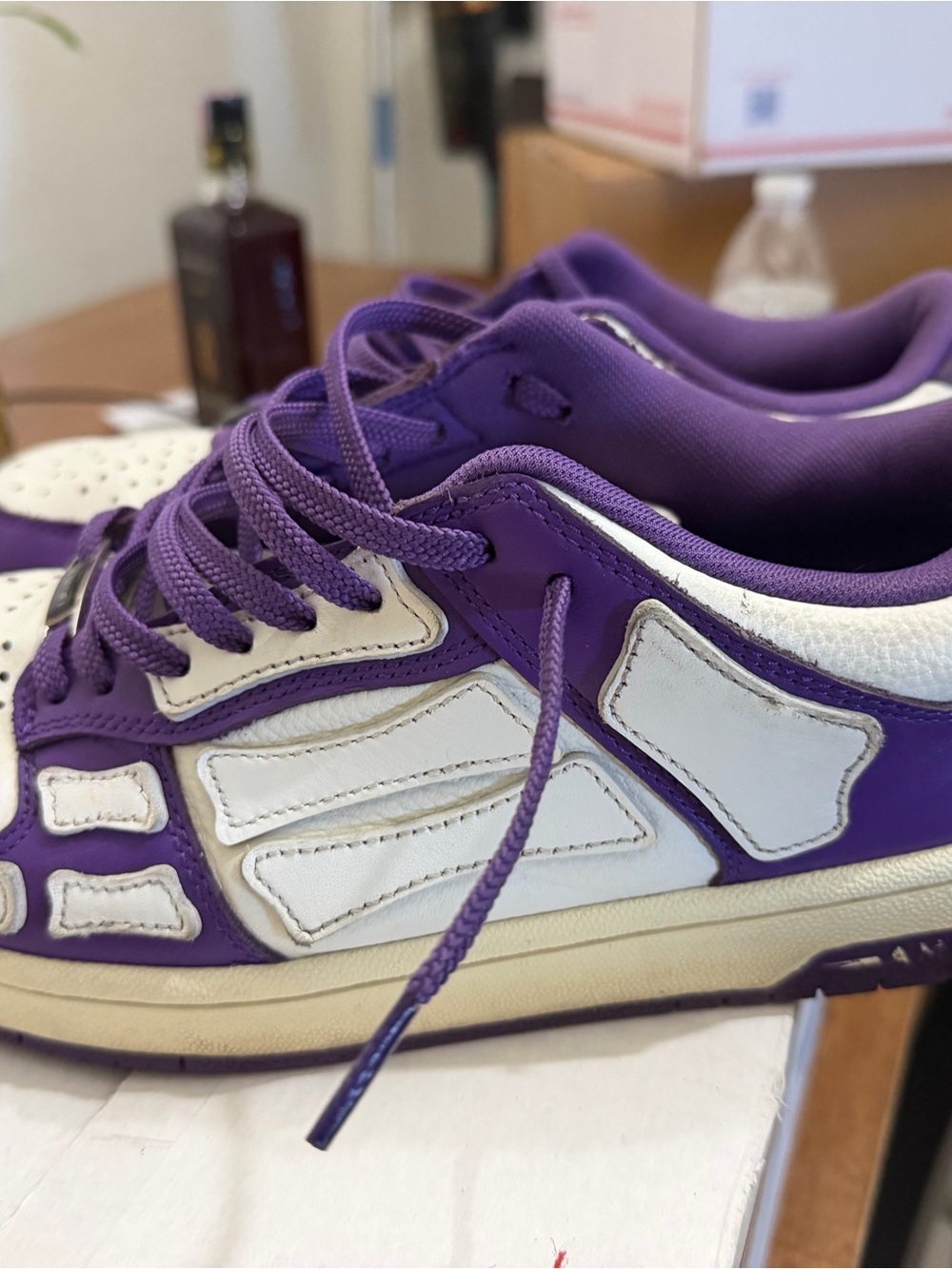 AMIRI Purple skel top low size 9